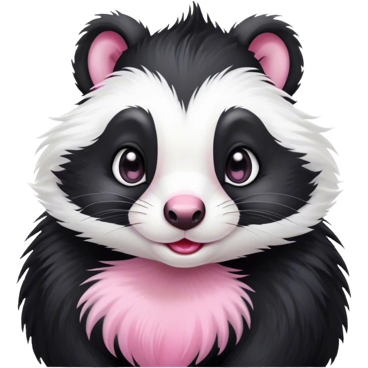 Cute loving skunk emoji