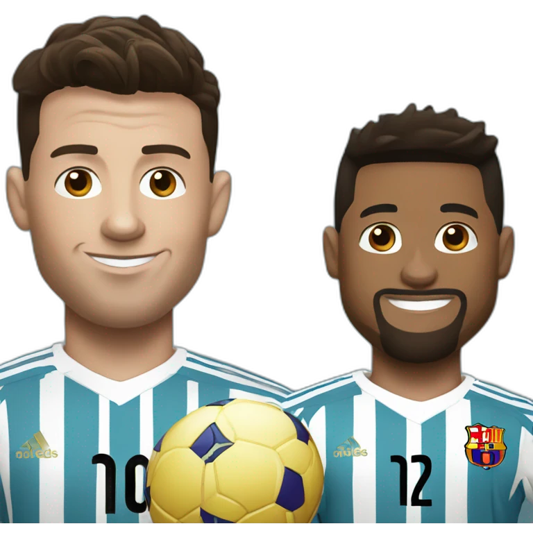 Ronaldo et messi emoji