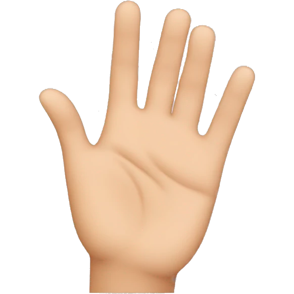 hand over a face emoji