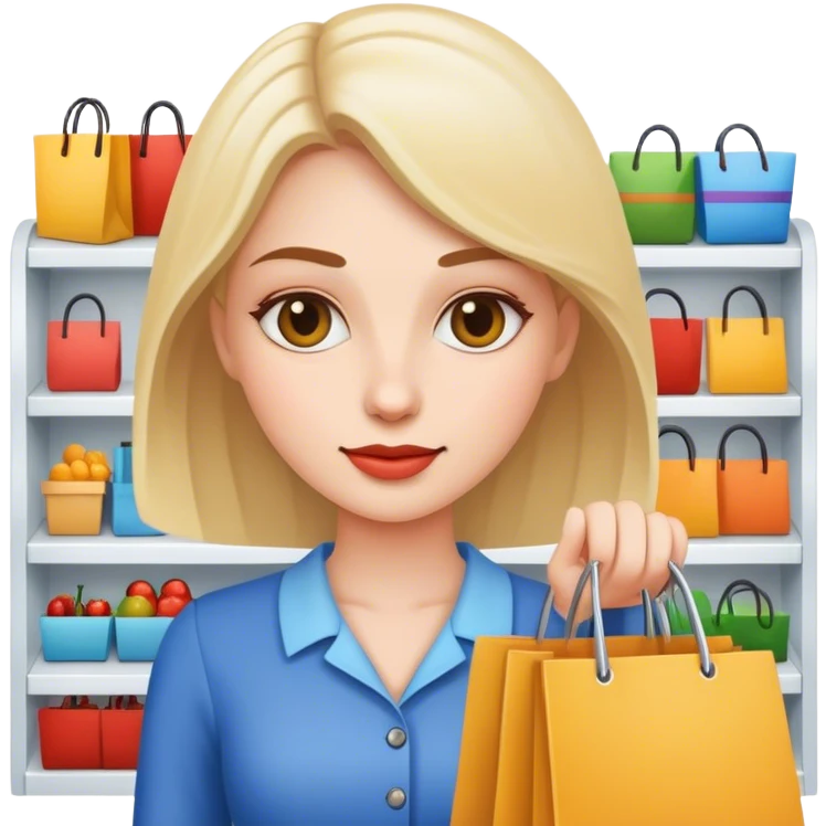 Shopping woman emoji