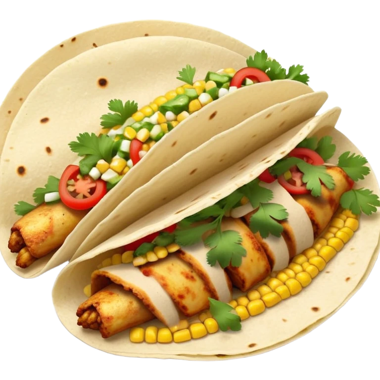 Spicy chicken tacos emoji