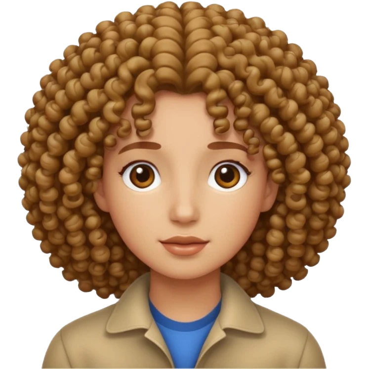 Cabelo cacheado emoji