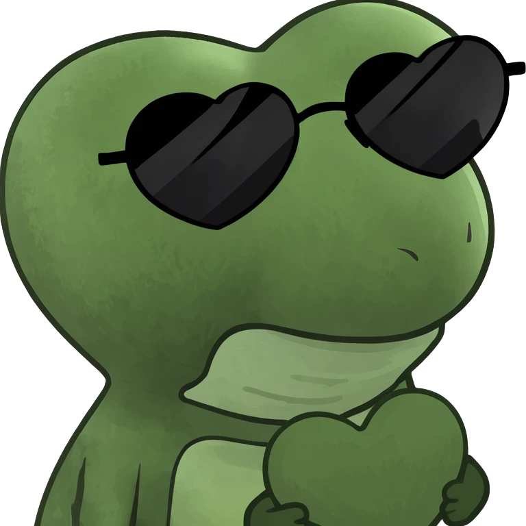heart in meme style emoji