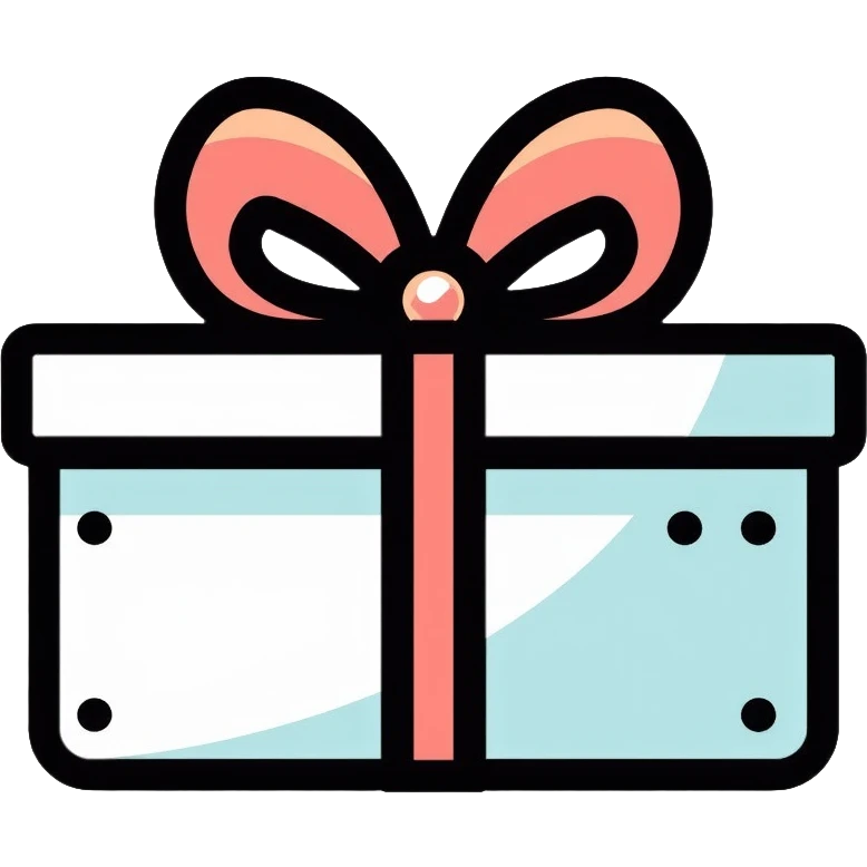 gift box with bow emoji