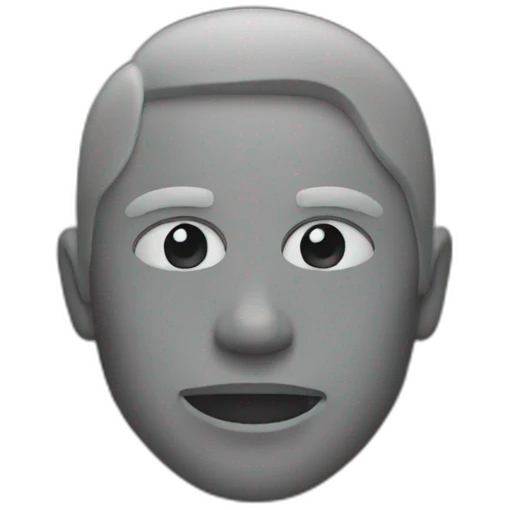 Google in black emoji