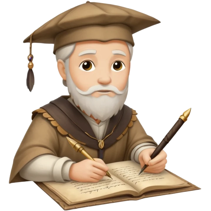 ancient Feathered pen scholar emoji