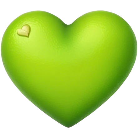 Lime heart emoji