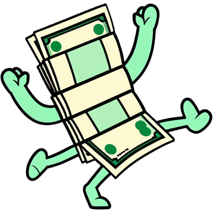 Money dancing  emoji