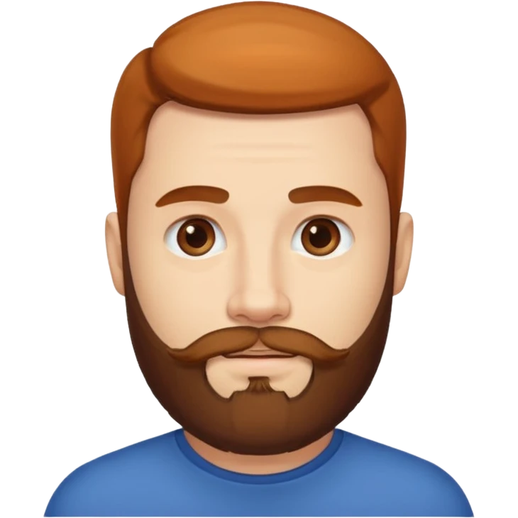 the man with a beard only on his chin emoji