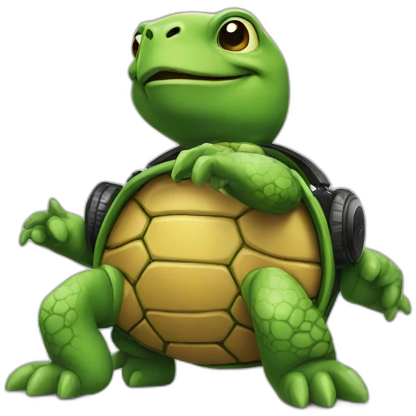 dj turtle emoji