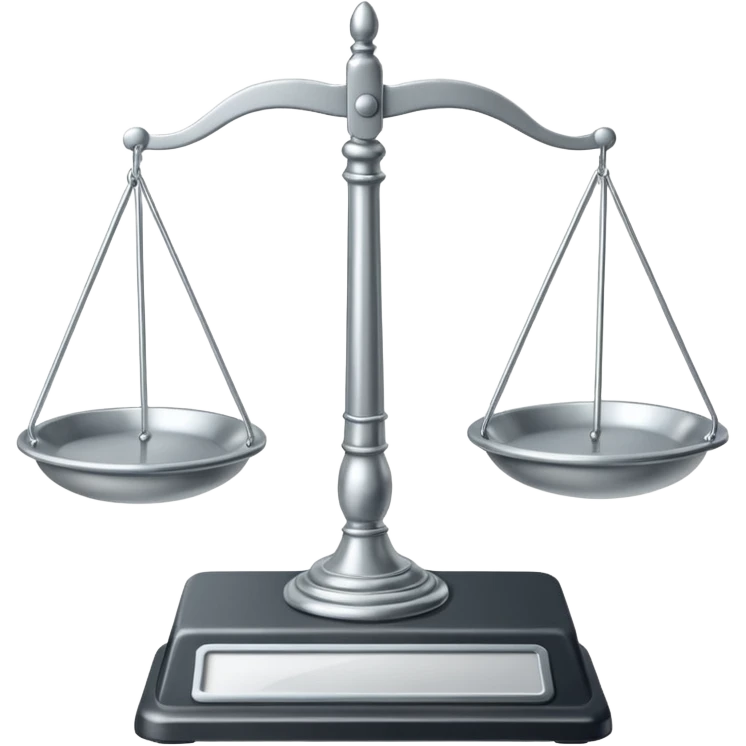 balance scale in court emoji