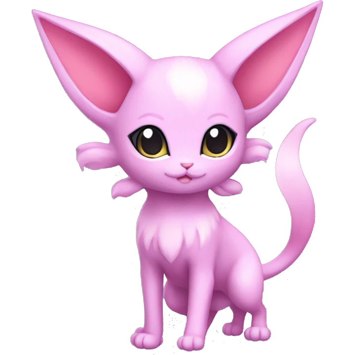 Kawaii Chibi Mew-Espeon-Pokémon full body emoji