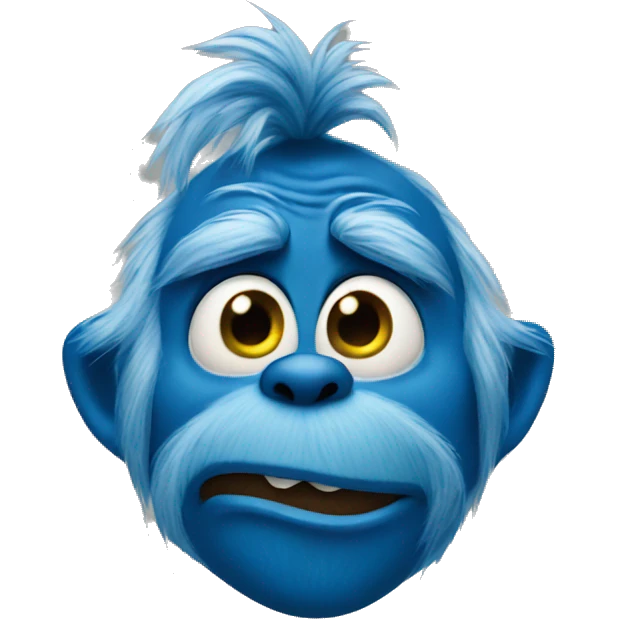 blue grinch emoji