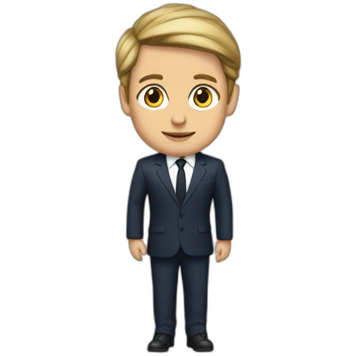 Macron en fille emoji