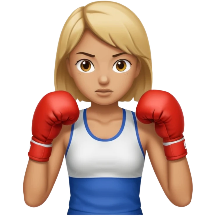 girl boxing with shirt on  emoji