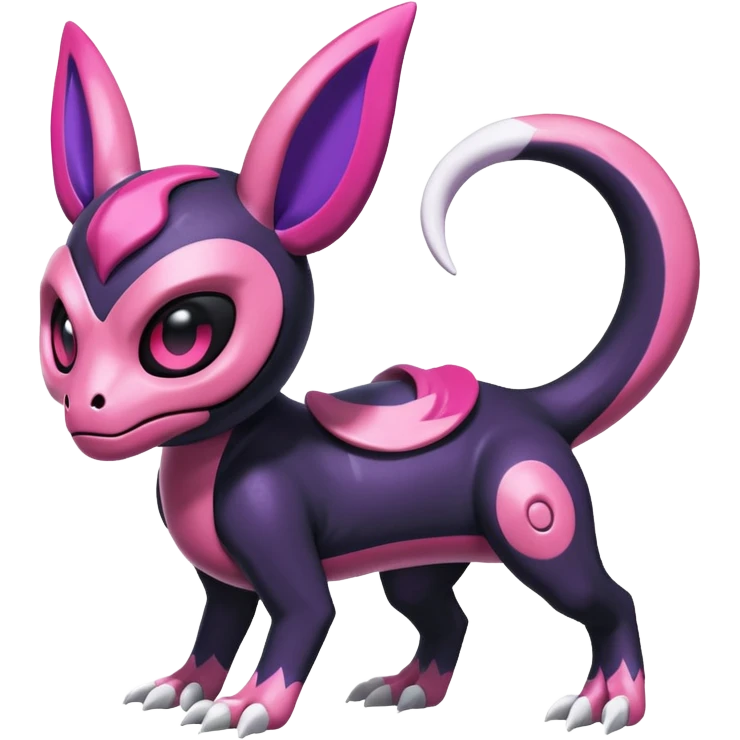 Shiny Duskull-Salandit-Sylveon-Fakémon-hybrid-creature (full body)  emoji
