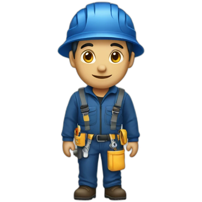 installer dark blue outfit emoji