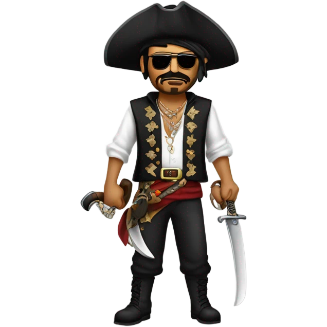Mexican cholo pirate gangste emoji