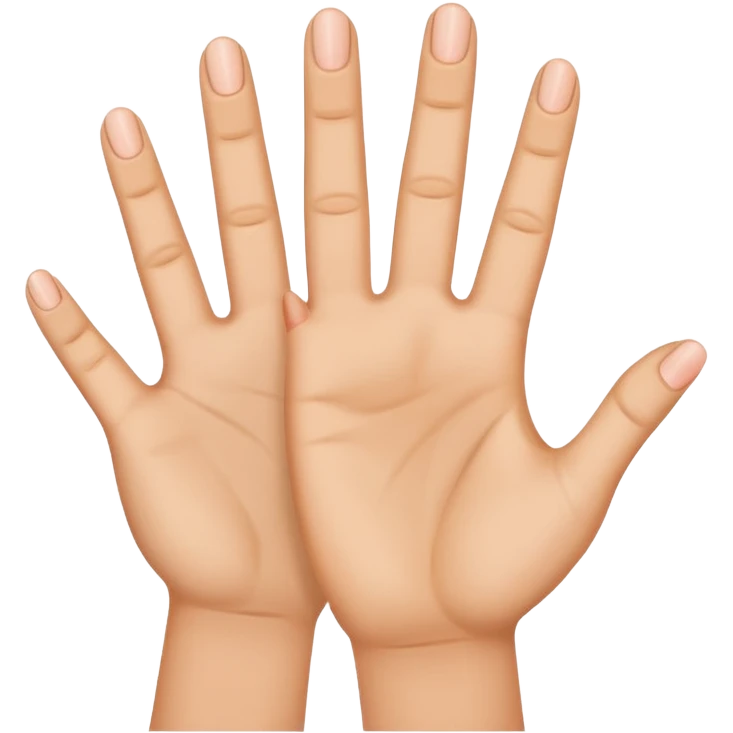 Holding up 4 fingers emoji