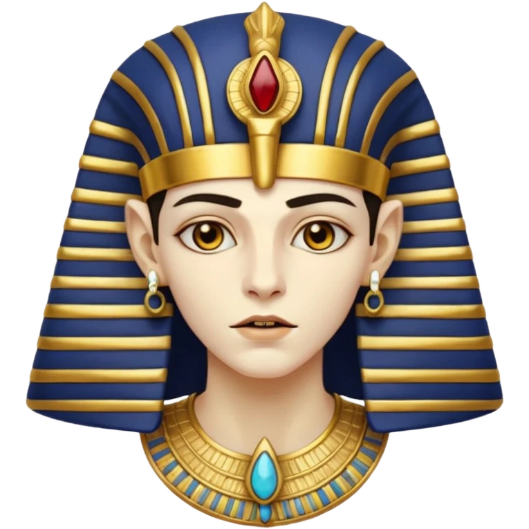 vampire with ancient egypt hat emoji