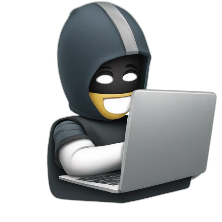 cyber guy with laptop emoji
