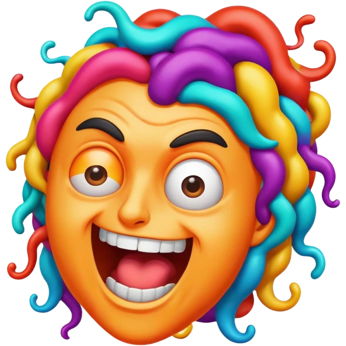 Italian Brainrot meme with exaggerated expressions and chaotic energy emoji