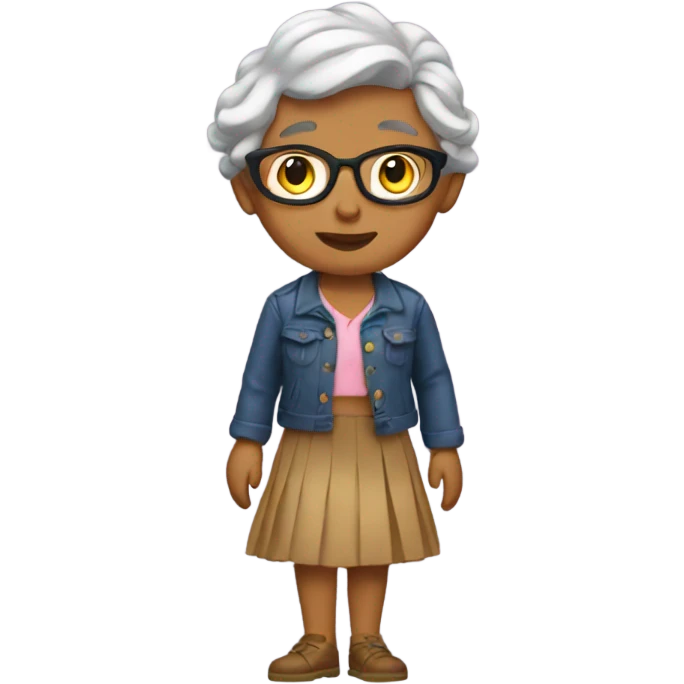 Gert wearing a skirt emoji