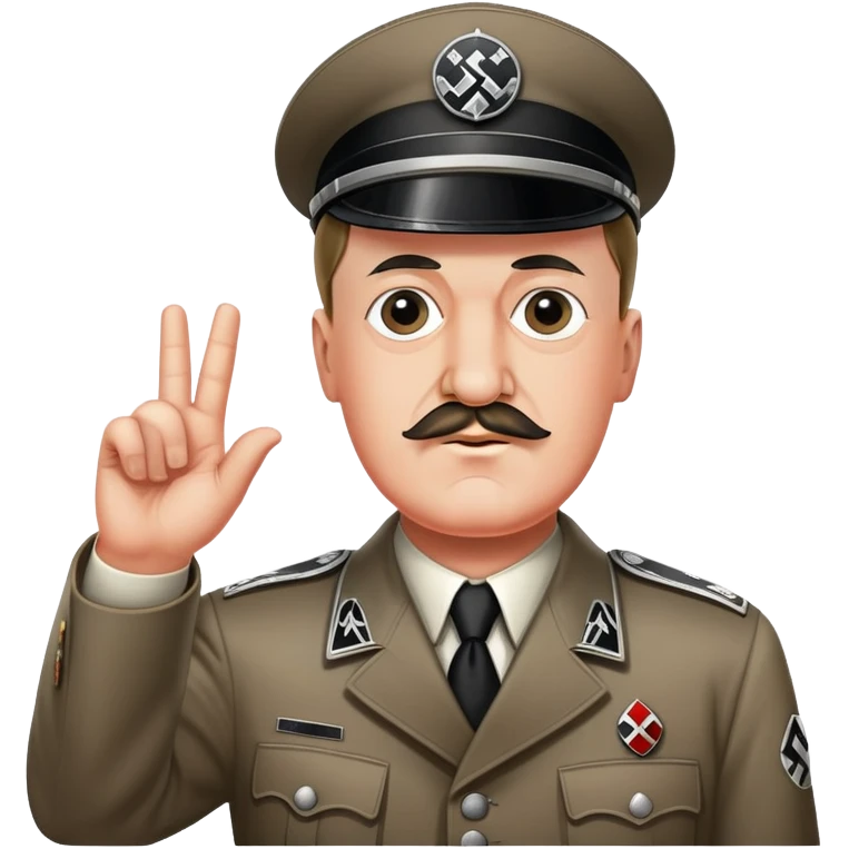 Hitler Nazi salute emoji
