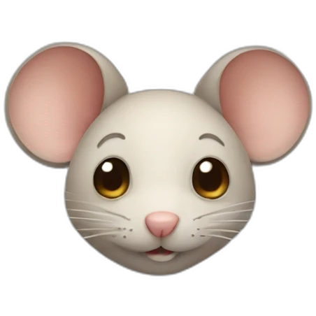Mouse with human face emoji