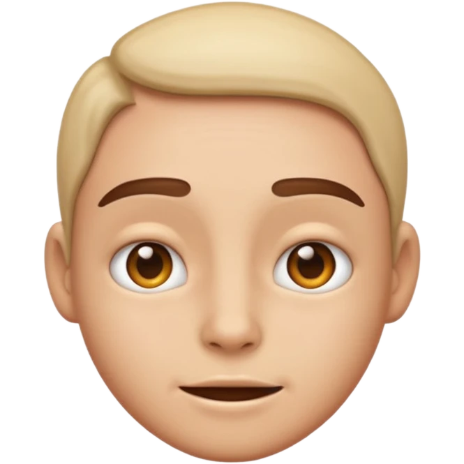 an emoji with a very realistic face without any emotion emoji