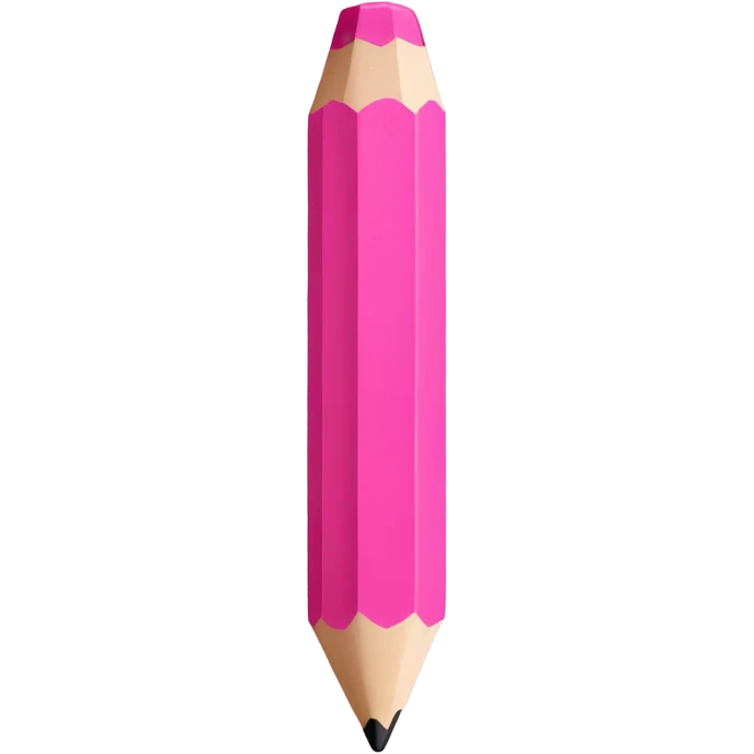 Pink pencil  emoji