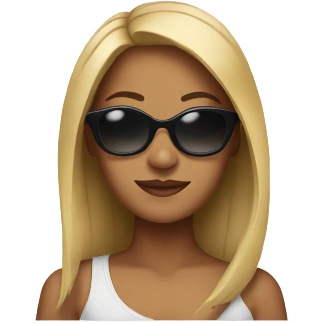 Jennah wearing sunglasses emoji