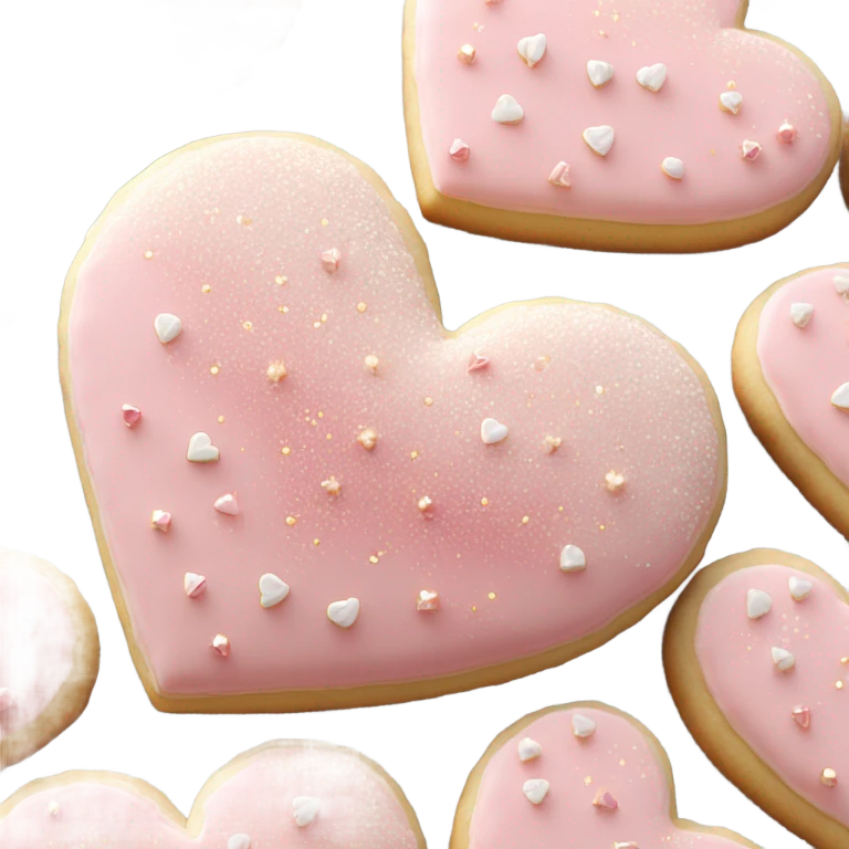Sugar cookie heart emoji