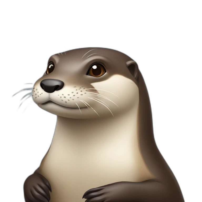 Loutre sur tortu emoji