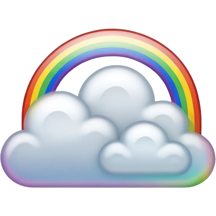 rainbow colored grey emoji