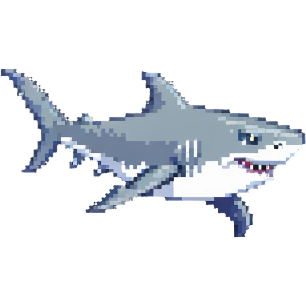 walking shark emoji