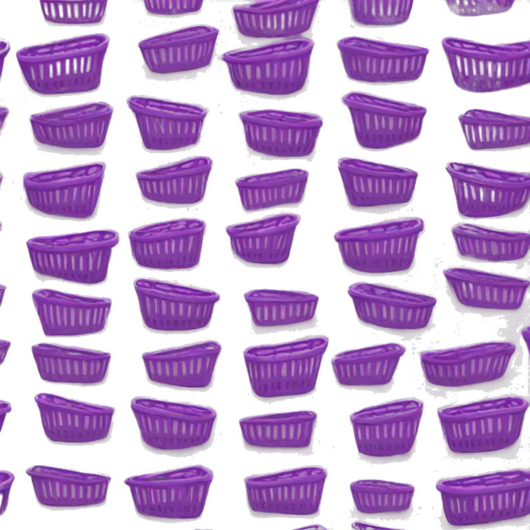 shopping basket violet emoji