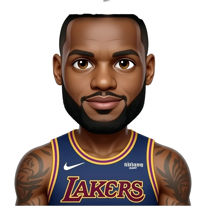 text that says "retarded nigger" in white meme font text with red arrow pointing to lebron james standing emoji