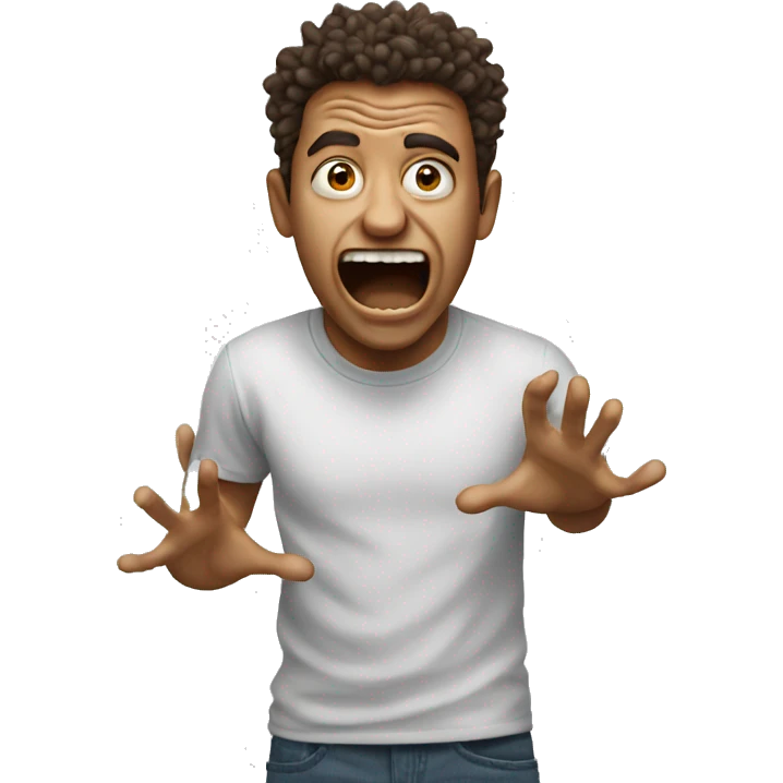 Person going crazy emoji