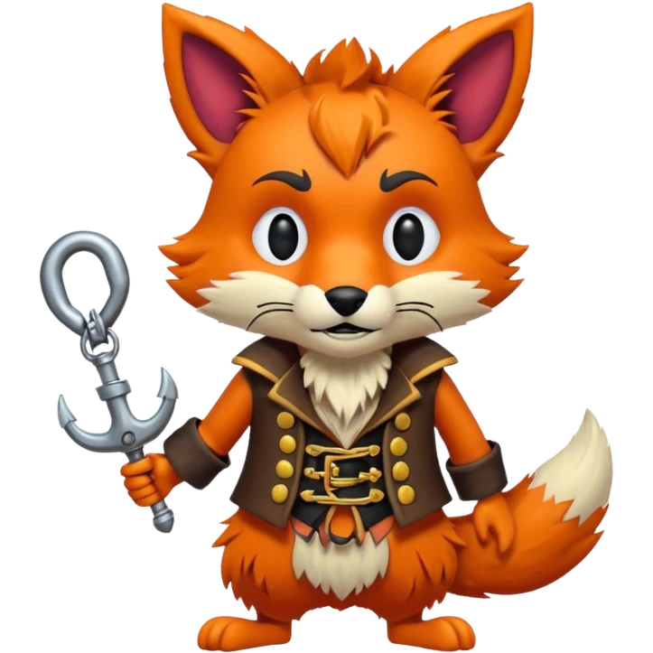 Foxy (from FNaF) animatronic  emoji