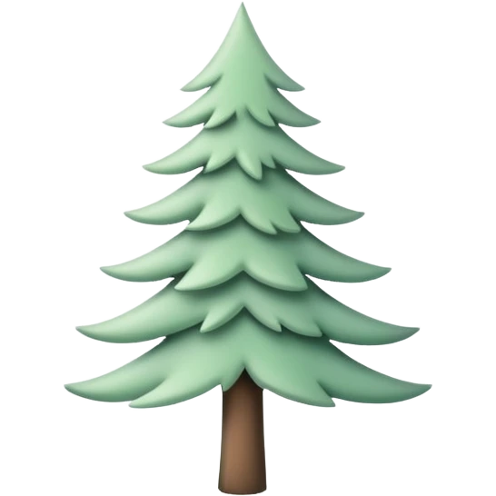 phone icon, pastel green color, featuring a subtle pine tree silhouette emoji