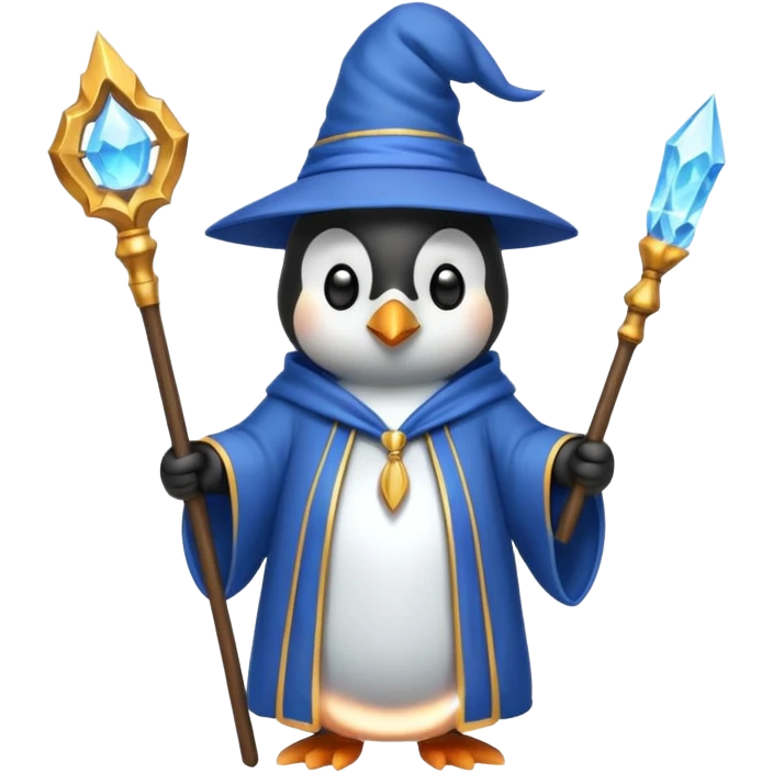 Penguin Wizard emoji