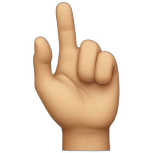 Hand up emoji emoji