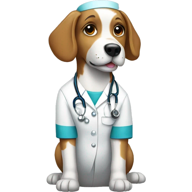 Nurse dog emoji