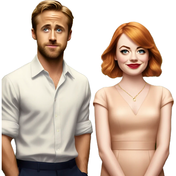 Ryan Gosling and Emma Stone La La land emoji
