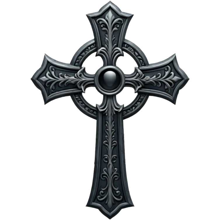 Dark Fantasy dark gothic cross emoji