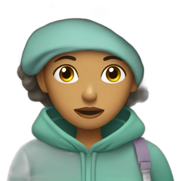 Tired mother commuting emoji