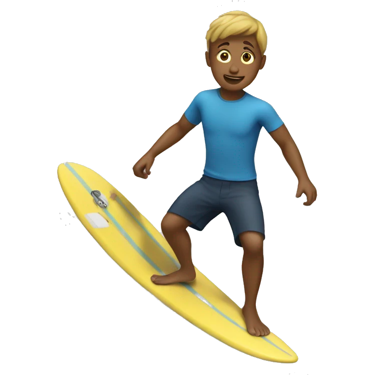 Boy surfing  emoji