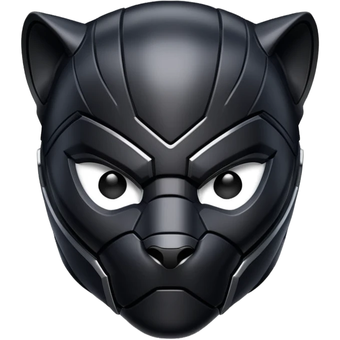 Cool Black panther helmet emoji