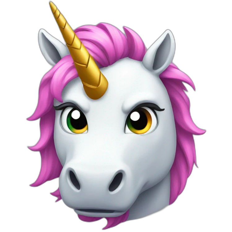 rgb unicorn angry emoji